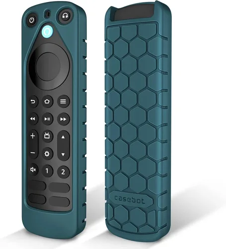 Vista 10 de CaseBot Funda para Alexa Voice Remote Pro (versión 2022) – Honey Comb ligera, antideslizante, a prueba de golpes, funda protectora de silicona
