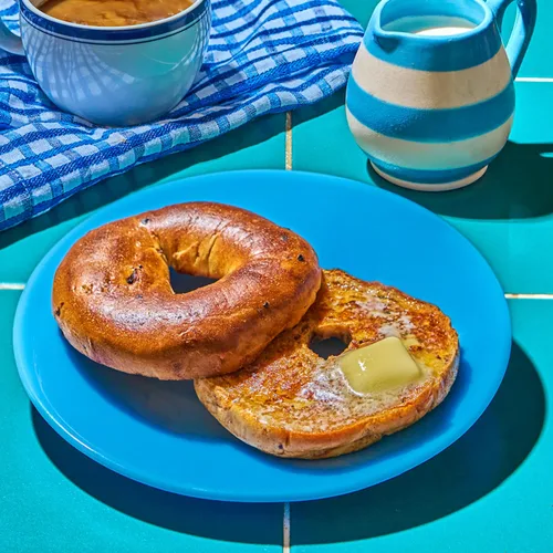 Vista 5 de Toufayan Bagels de canela y pasas Alto en proteínas Vegano (2 unidades, 12 bagels en total)