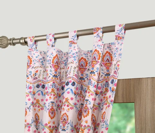 Vista 6 de Greenland Home Fashions Colección de Tratamiento de Ventanas, Cortinas, Volantes, Cortinajes, Paneles, Forradas con Alzapaños, 42" An x 84" L, Juego