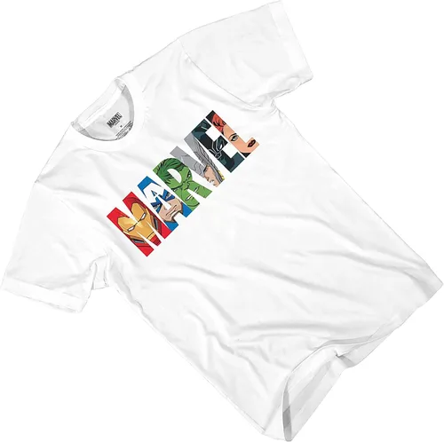 Vista 3 de Marvel - Camiseta clásica para hombre, diseño de Spiderman, Ironman, Capitán América y Hulk