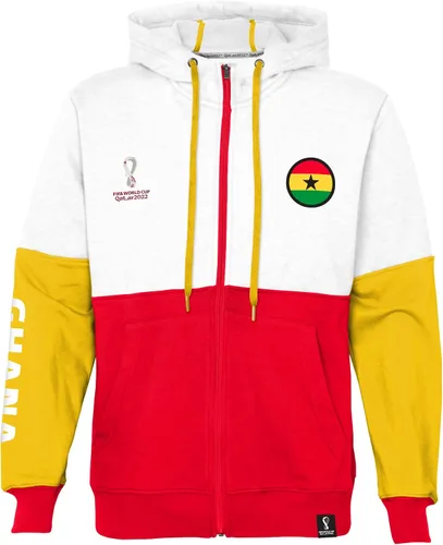 Vista 14 de Outerstuff Sudadera internacional de fútbol para hombre Copa Mundial de la FIFA Panel de contraste de país con capucha de forro polar