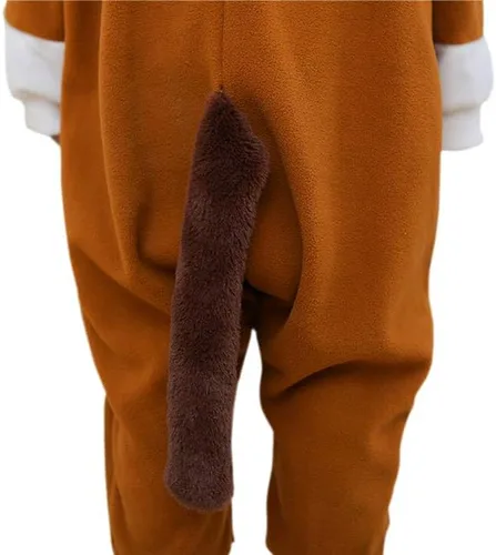 Vista 5 de Pijama unisex de una pieza para niños, disfraz de animal para cosplay de Navidad, Halloween
