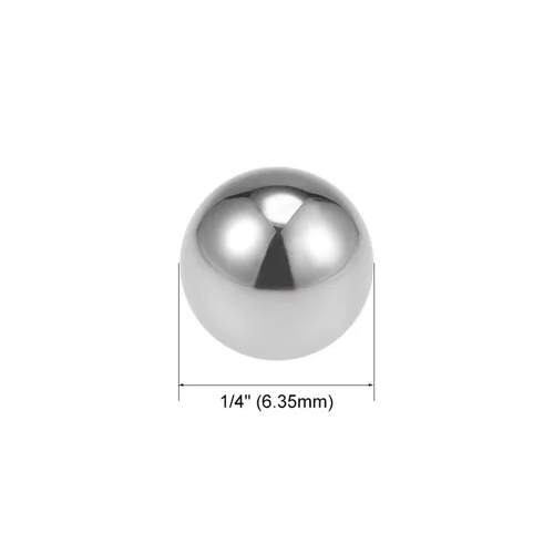 Vista 2 de uxcell Bolas de rodamiento de 1/4 pulgadas Bolas de precisión de carburo de tungsteno G25 2pcs