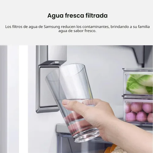 Vista 6 de SAMSUNG Filtros originales para agua y hielo del refrigerador, filtración de bloque de carbono para agua potable limpia y clara, HAF-QIN-3P