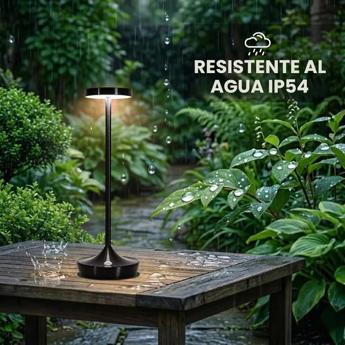 Vista 5 de Lámpara de mesa inalámbrica recargable - Luz de mesa LED operada con batería de 6000mAh - Lámparas de mesa portátiles táctiles regulables
