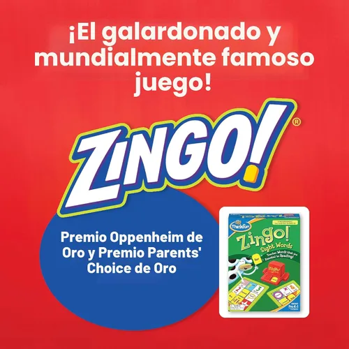 Vista 2 de Juego educativo Zingo Sight Words (idioma español no garantizado).