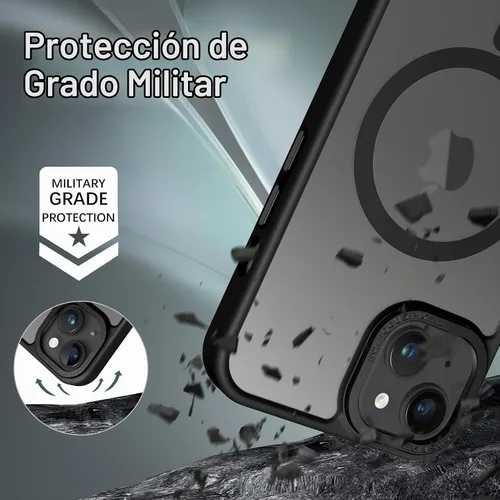 Vista 5 de BENTOBEN Funda magnética para iPhone 13 y iPhone 14 [compatible con Magsafe] Funda translúcida mate para iPhone 13/14, delgada, a prueba de golpes