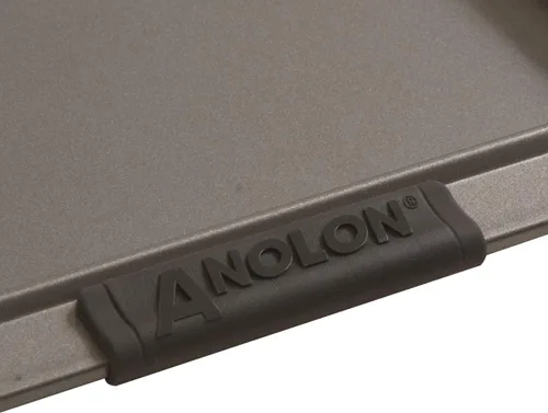 Vista 4 de Anolon Advanced - Utensilios antiadherentes para hornear con agarres, bandeja para hornear antiadherente, 10 x 15 pulgadas, color gris