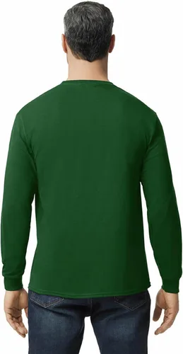 Vista 3 de Gildan Camiseta de manga larga de algodón pesado para adultos, estilo G5400, paquete de 2