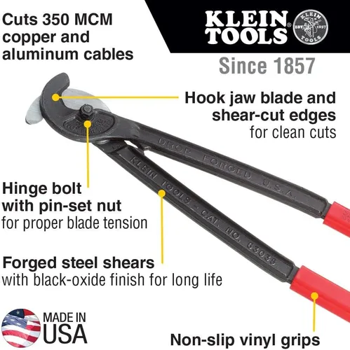 Vista 6 de Klein Tools Cortadores de cables (63041) y cortadores de cables utilitarios (63035)