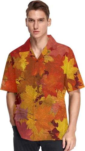 Vista 5 de Camisas hawaianas de manga corta para hombre, con botones, estilo tropical, para la playa