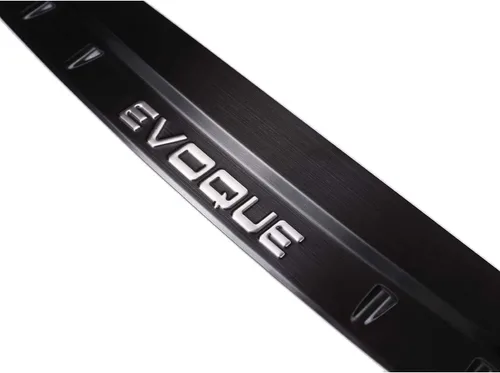 Vista 5 de YIWANG 304 Stainless Steel Car Outside Rear Protector Sill Plate Bumper Frame Trim For Land Rover Range Rover Evoque 2012-2019 Accessories (Black)