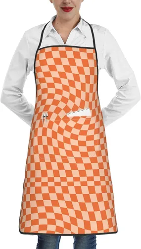 Vista 14 de Delantal para mujeres y hombres, delantales de cocina con bolsillo para cocinar, hornear, jardinería, parrilla, barbacoa