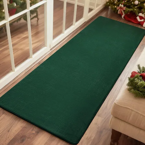 Vista 10 de Przemy Alfombras negras lavables para dormitorio, sala de estar, alfombra de pasillo de 2 x 6 pies, alfombra de interior de espuma viscoelástica