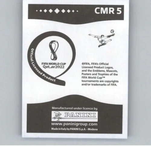 Vista 2 de 2022 Panini World Cup Qatar Stickers Blue #CMR5 Jean-Charles Castelletto Cameroon Group G Official Album Sticker (2 inch X 2.5 Inch) in Raw