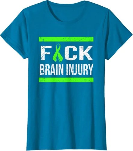 Vista 91 de Apoyo Daño cerebral Concienciación T Shirt, mujer L, Asphalt Negro