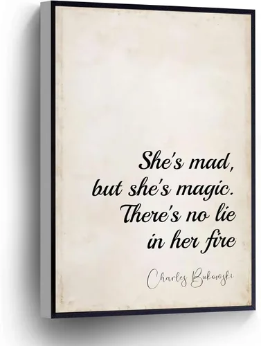 Vista 2 de PUCHYUCT Lienzo decorativo con frase "Be The Kind Of Woman", póster inspirador con texto en inglés "Be The Kind Of Woman" («Be The Kind Of Woman»)
