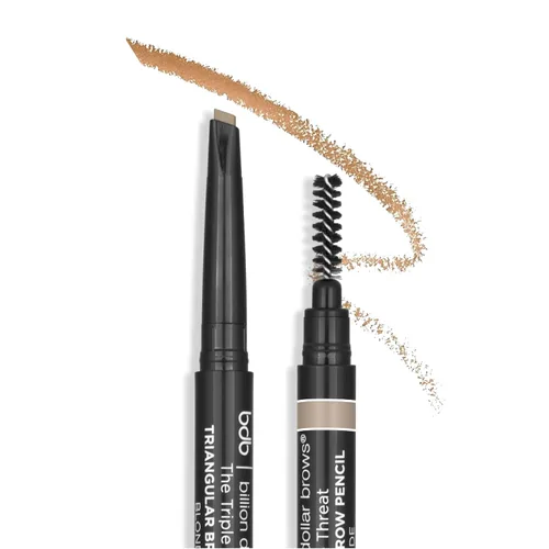 Vista 5 de Billion Dollar Brows Lápiz de cejas triangular retráctil Definición Spoolie