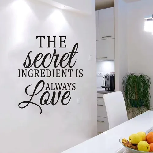 Vista 10 de Calcomanías de pared con citas familiares para cocina: decoración inspiradora para el hogar, despensa, comedor, vinilo para pared, diseño de "It's 5