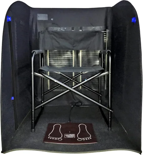Vista 7 de Radiant Sauna, sauna portátil tamaño grande, Marrón