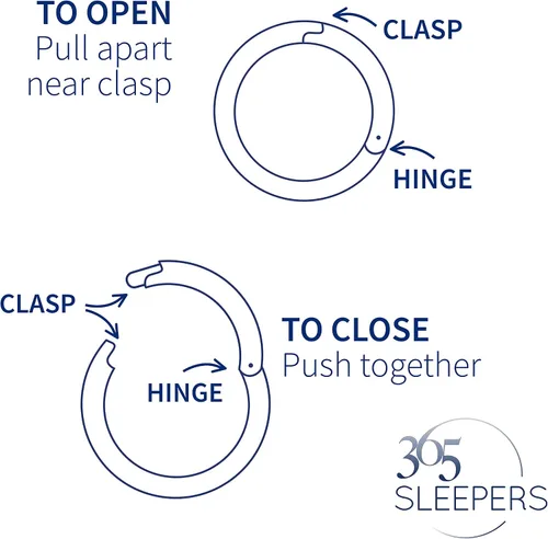 Vista 19 de 365 Sleepers - Piercing para el cuerpo de acero quirúrgico 316L, 20G, 18G, 16G, 14G, 12G, 10G, 8G, 6G, con sección abisagrado, se vende por unidad