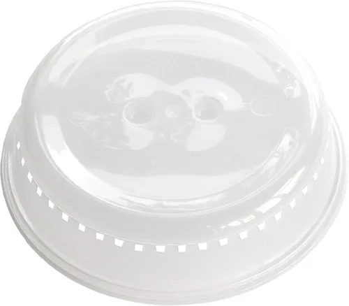 Vista 3 de Tapa para microondas clásica Chef Craft, 10 pulgadas de diámetro, transparente