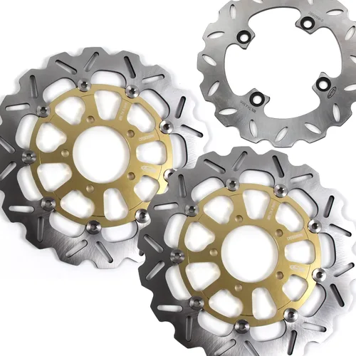 Vista 14 de Arashi Rotores de disco de freno delantero y trasero para Kawasaki Ninja ZX6R 600 2007-2015 Accesorios de repuesto de motocicleta ZX-6R 2008 2009