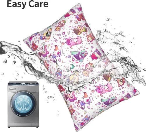 Vista 7 de Funda de almohada para cabello y piel, tamaño Queen (20 x 30 pulgadas), funda de almohada para decoración del hogar, microfibra cepillada suave
