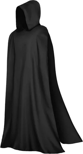 Vista 5 de Disfraz renacentista de caballero con capucha, capa de guerra, medieval, elegante, elegante, para cosplay, cinturón, conjunto de accesorios