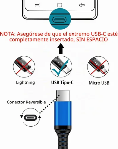 Vista 6 de Cable de carga rápida para Samsung Galaxy S26 Ultra Z Fold8