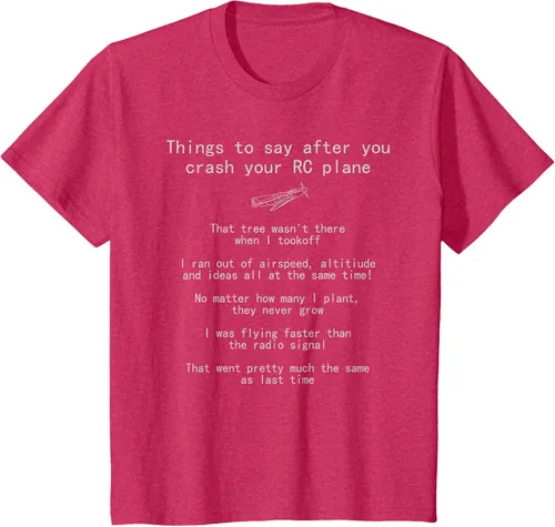 Vista 72 de Cosas que decir cuando te estrellas con tu camiseta RC Plane hobby