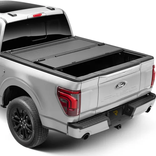 Vista 2 de RealTruck BAK BAKFlip MX4 - Cubierta rígida plegable para caja de camioneta 448227 Compatible con Dodge Ram 1500 2019-2025, no es compatible