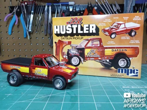 Vista 5 de MPC 1975 Datsun Pickup Li'l Hustler Kit de modelo a escala 1:25