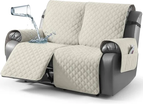 Vista 45 de TAOCOCO - Funda antideslizante para silla reclinable, funda para sofá, funda para silla reclinable pequeña con correas elásticas, protector