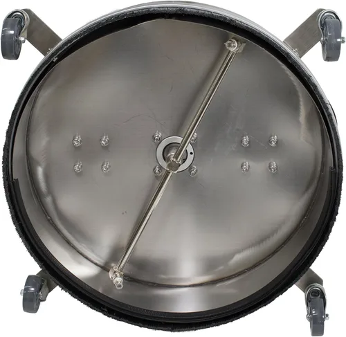 Vista 9 de Limpiador de superficies de acero inoxidable de 21 pulgadas con puerto de vacío, ruedas y accesorio para lavadora a presión de varilla 4000 PSI, 12