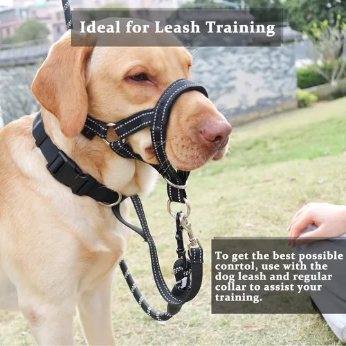 Vista 7 de BARKLESS Collar de cabeza de perro, sin tirones, con acolchado suave, arnés acolchado suave reflectante para perros pequeños y medianos