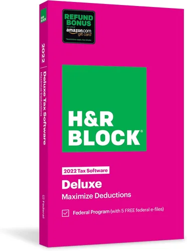 Vista 11 de H&R Block Software fiscal básico 2022 con oferta de bono de reembolso (exclusivo de mazón) [Descarga de Mac]