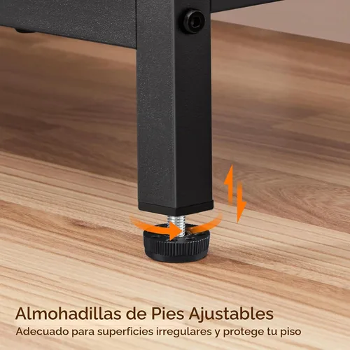 Vista 7 de Yaheetech - Mesa consola con estantes de 3 niveles, mesa de entrada, gris, 39.5 pulgadas