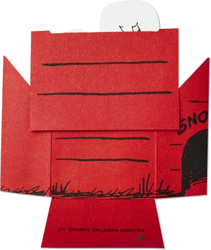 Vista 7 de Tarjeta de felicitación de cumpleaños emergente de Peanuts Snoopy de Hallmark (Casa del perro de Snoopy)