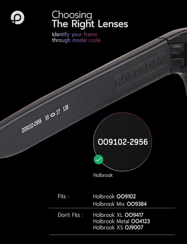 Vista 2 de Lentes de repuesto para gafas de sol Oakley Holbrook OO9102 2.165 in