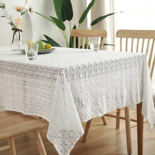Vista 12 de Bringsine Mantel de encaje rústico ultrafino y ligero, color negro nórdico, perfecto para Halloween, cenas y noches de cine de miedo con flores