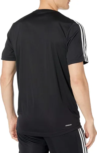 Vista 5 de adidas Aeroready - Camiseta de 3 rayas para hombre, Negro