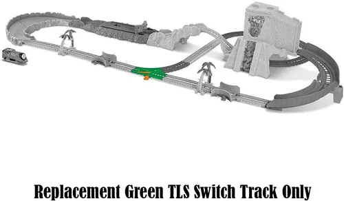 Vista 2 de Piezas de repuesto para Thomas and Friends Trackmaster Turbo Jungle Train Set - FJK50 - Reemplazo Green Switch Track TLS