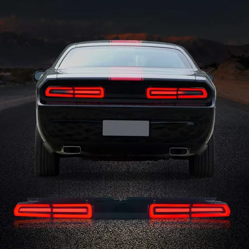 Vista 6 de VLAND - Luces traseras LED completas para Dodge Challenger Coupé 3ª generación 2008 2009 2010 2011 2012 2013 2014, con montaje de lámparas traseras