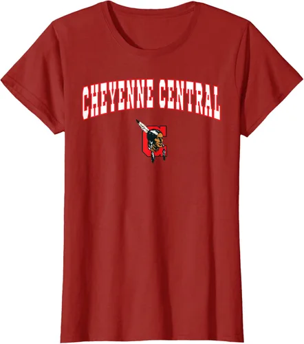 Vista 47 de Cheyenne Central High School Indians T-Shirt C2