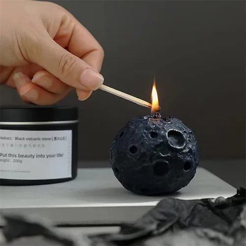 Vista 3 de Moldes de vela Earth&Moon para hacer velas, molde de resina epoxi en forma de globo 3D, molde de aromaterapia modelo exterior de la tierra, moldes