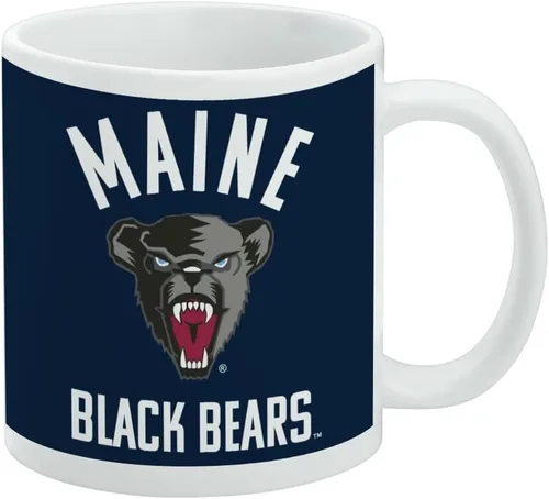 Vista 423 de Taza de cerámica con el logotipo principal de la Universidad Rider, taza de regalo novedosa para café, té y bebidas calientes, 11oz, blanca