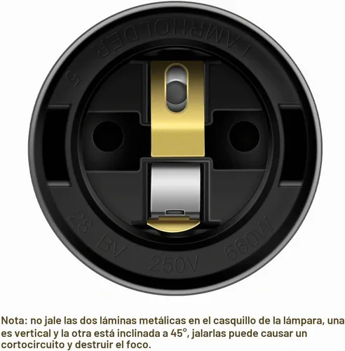Vista 5 de Simple Deluxe - Cordón de lámpara colgante de linterna de 15 pies con enchufe E26, con interruptor de encendido/apagado (bombilla no incluida)