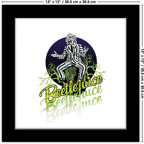 Vista 6 de Trends International Gallery Pops Beetlejuice - Póster gráfico de pared de Beetlejuice, 12.00 x 12.00 pulgadas, versión de marco negro