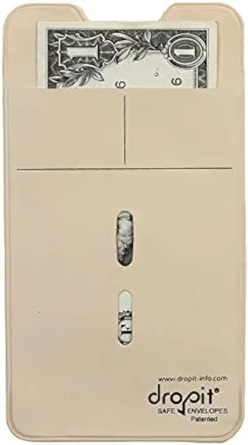 Vista 8 de UBICON 10 sobres azules reutilizables Dropit Safe para depositar monedas y dinero, tamaño 10, azul